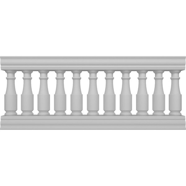 Ekena Millwork Fiberthane Hamilton Balustrade Railing Kit Style N (6 7/8" On-Center Spacing to Pass 4" Sphere Code) BALK32X072HMN - main